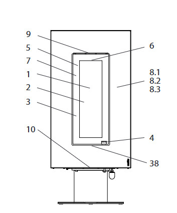 Wodtke Vision 7 Sichtscheibe Latte Macchiato